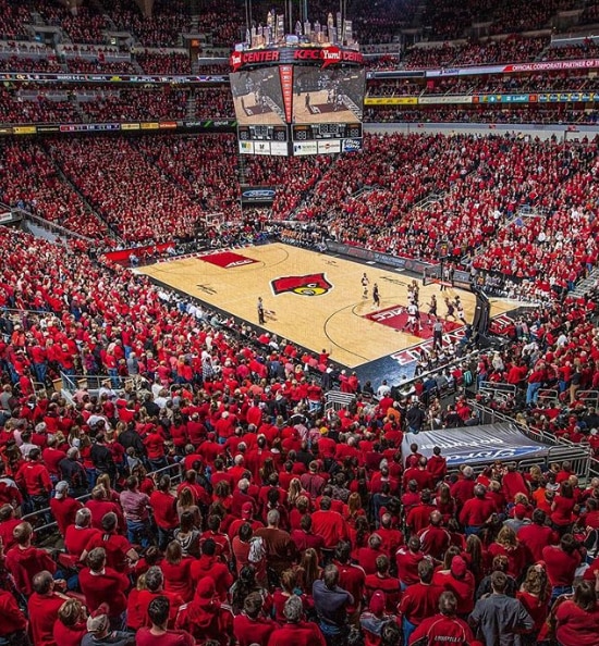 Louisville plays at the KFC Yum! Center.